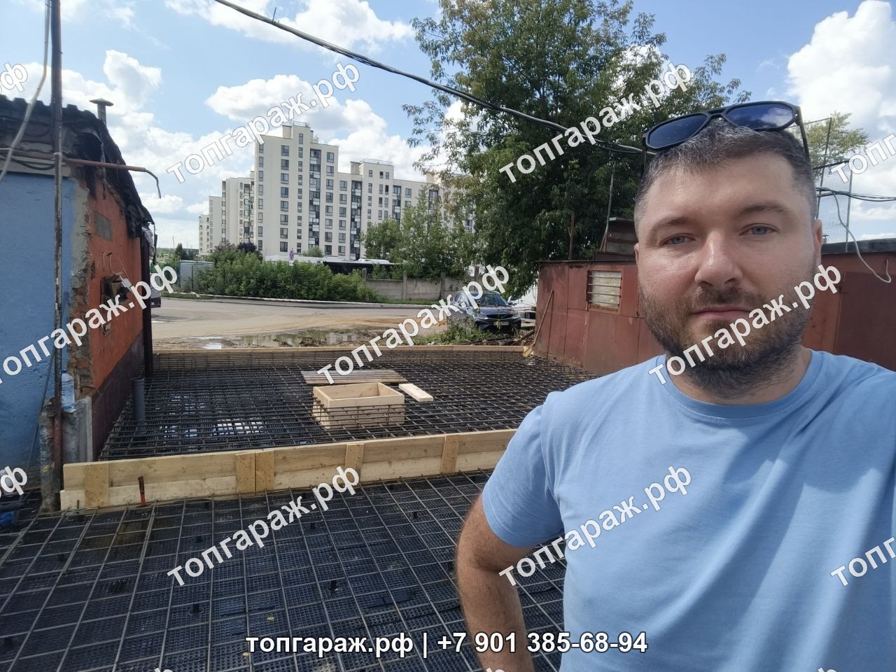 Армирование бетонной плиты под гараж