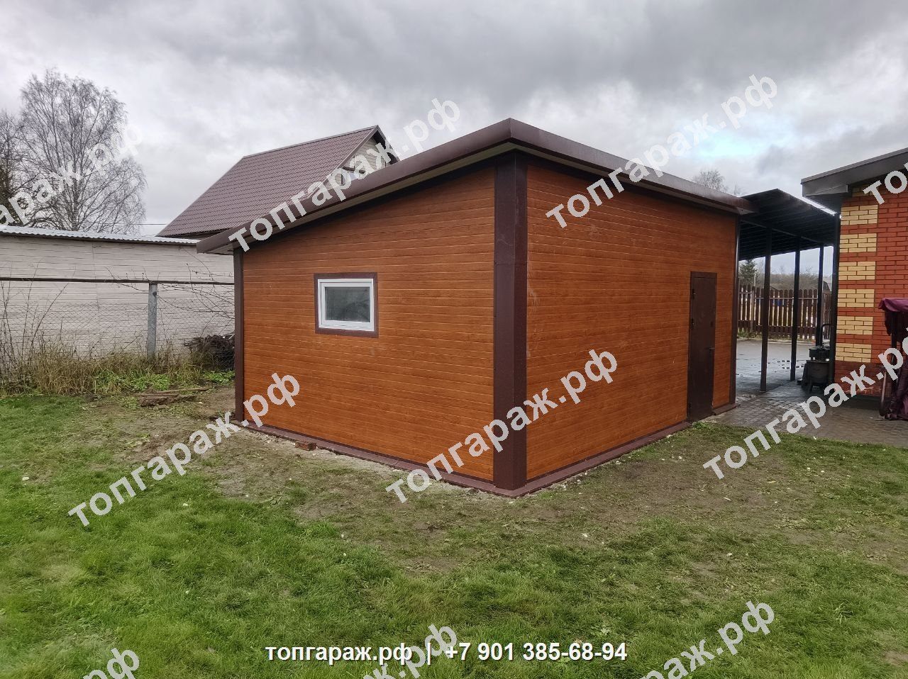Готовый гараж из сэндвич-панелей