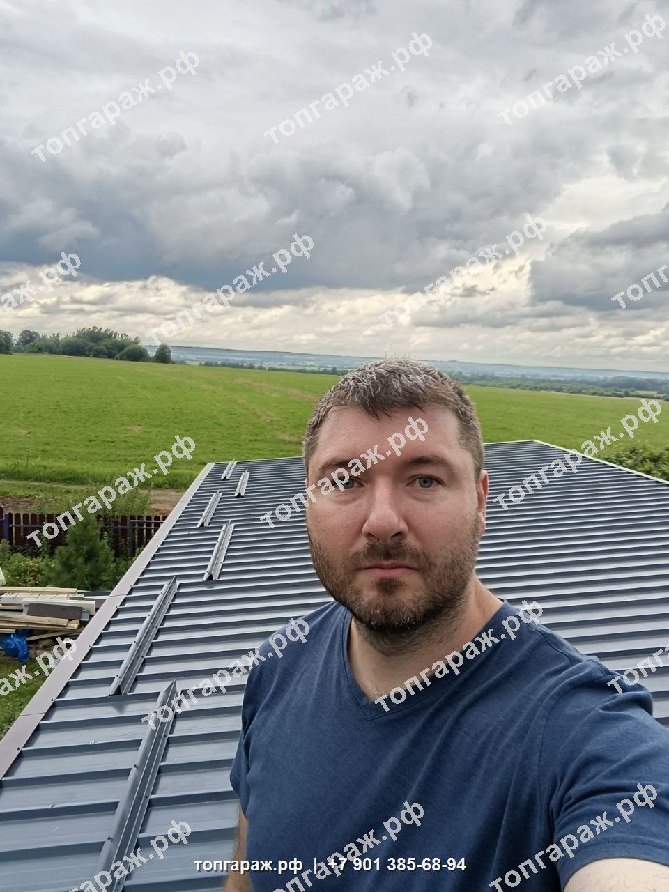 Готовый гараж из сэндвич-панелей