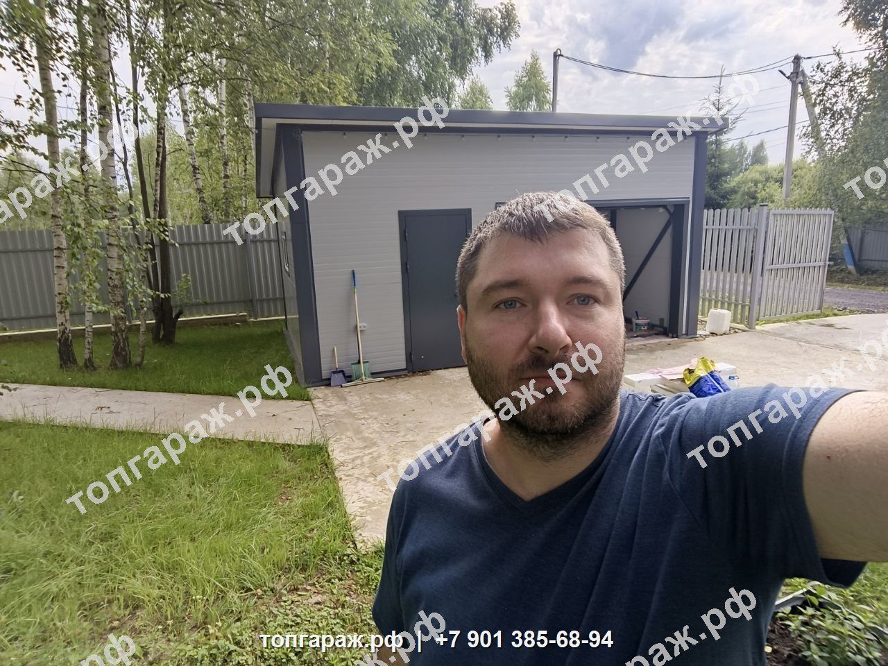 Готовый гараж из сэндвич-панелей