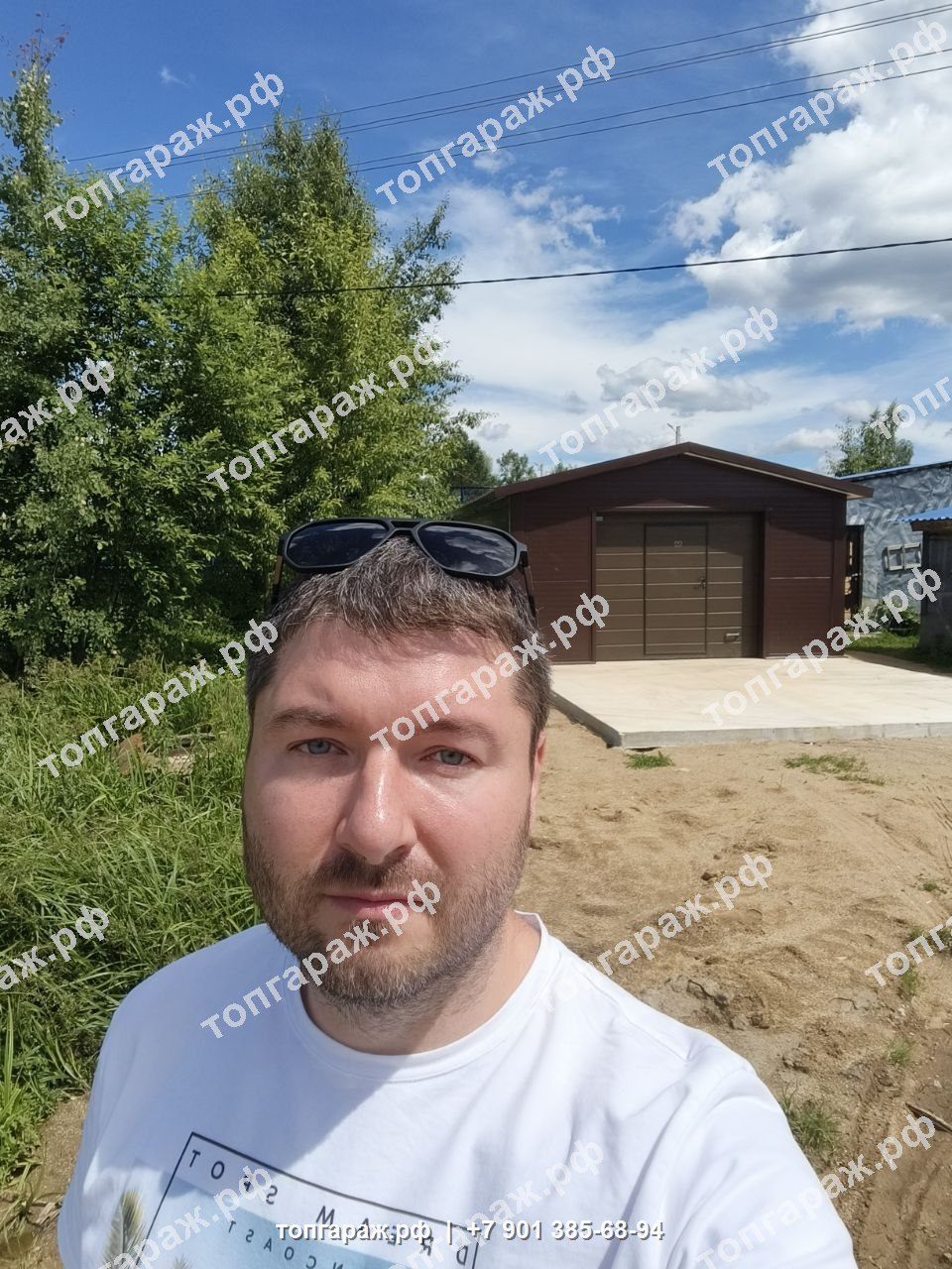 Готовый гараж из сэндвич-панелей